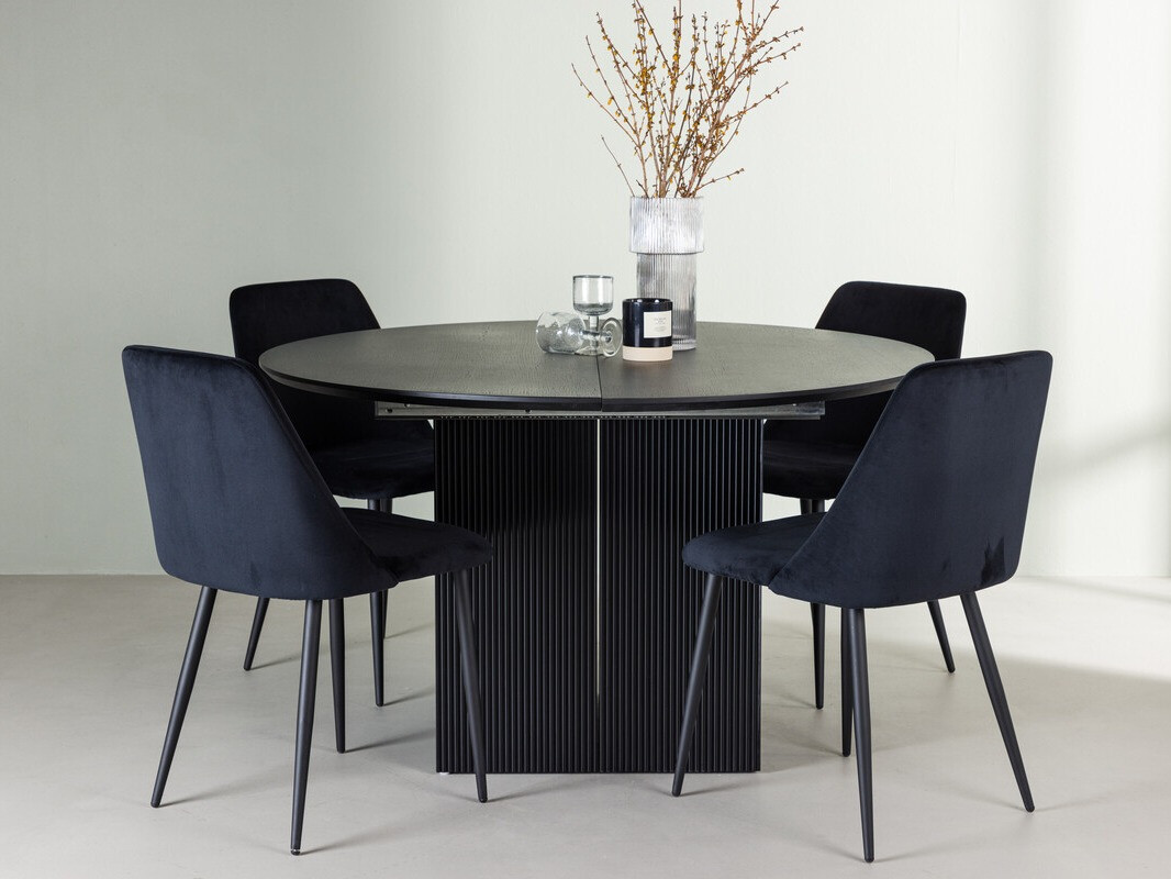 Salle à manger complète Dallas 4276 (Noir)