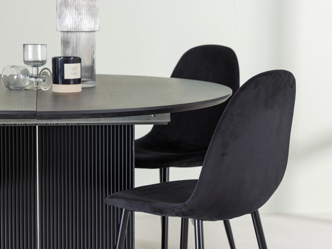 Salle à manger complète Dallas 4287 (Noir)