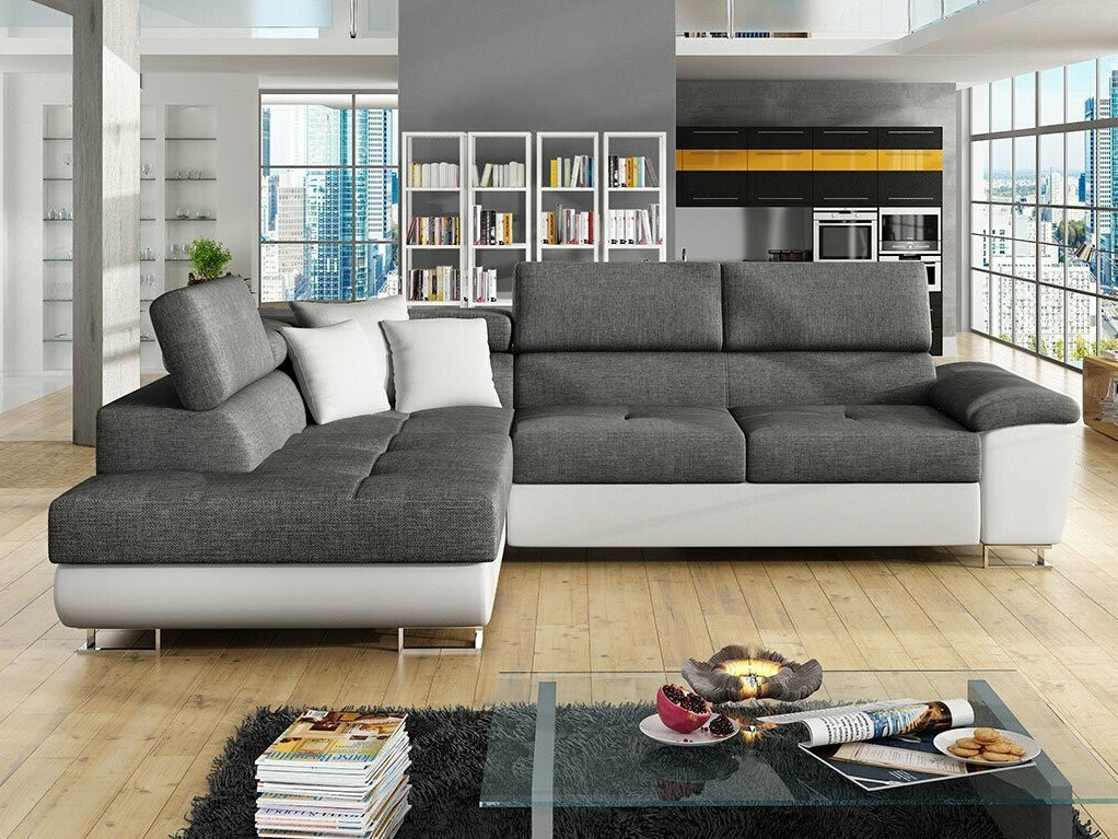Canapé d'angle Comfivo Ruta II (Soft 017 + Lux 06 + Soft 017)