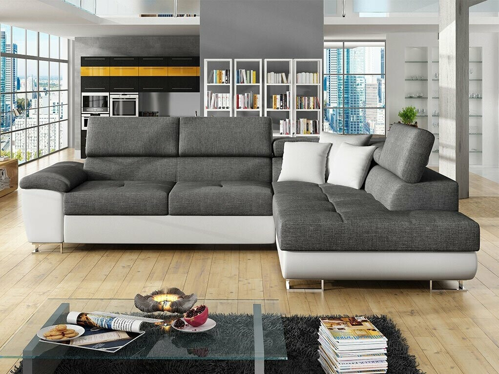Canapé d'angle Comfivo Ruta II (Soft 017 + Lux 06 + Soft 017)