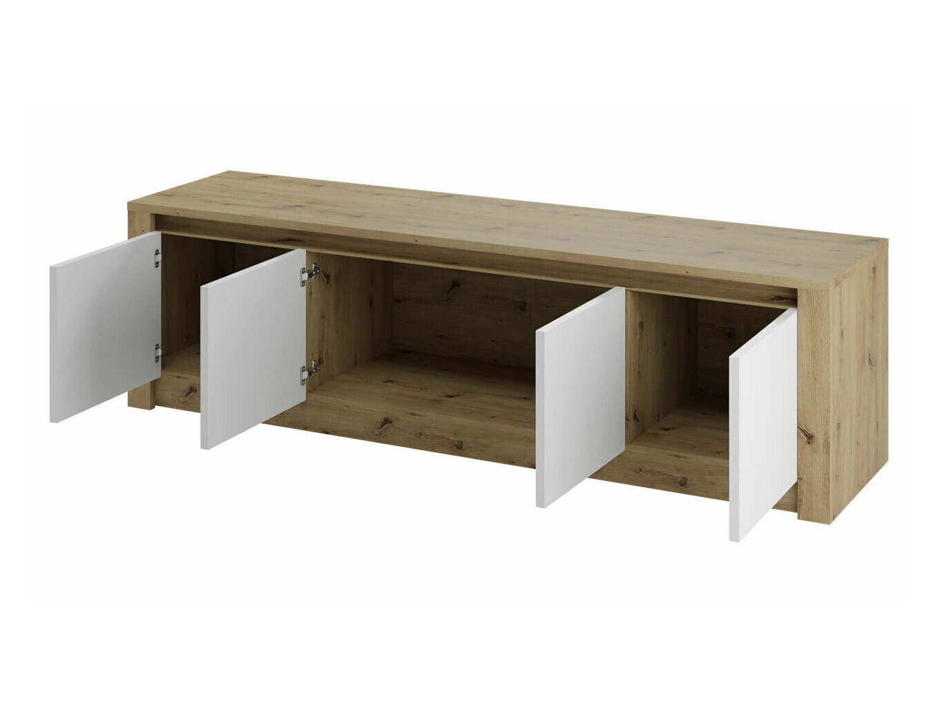 Ensemble de chambre Deldale 120 (Chêne Artisan + Gris)