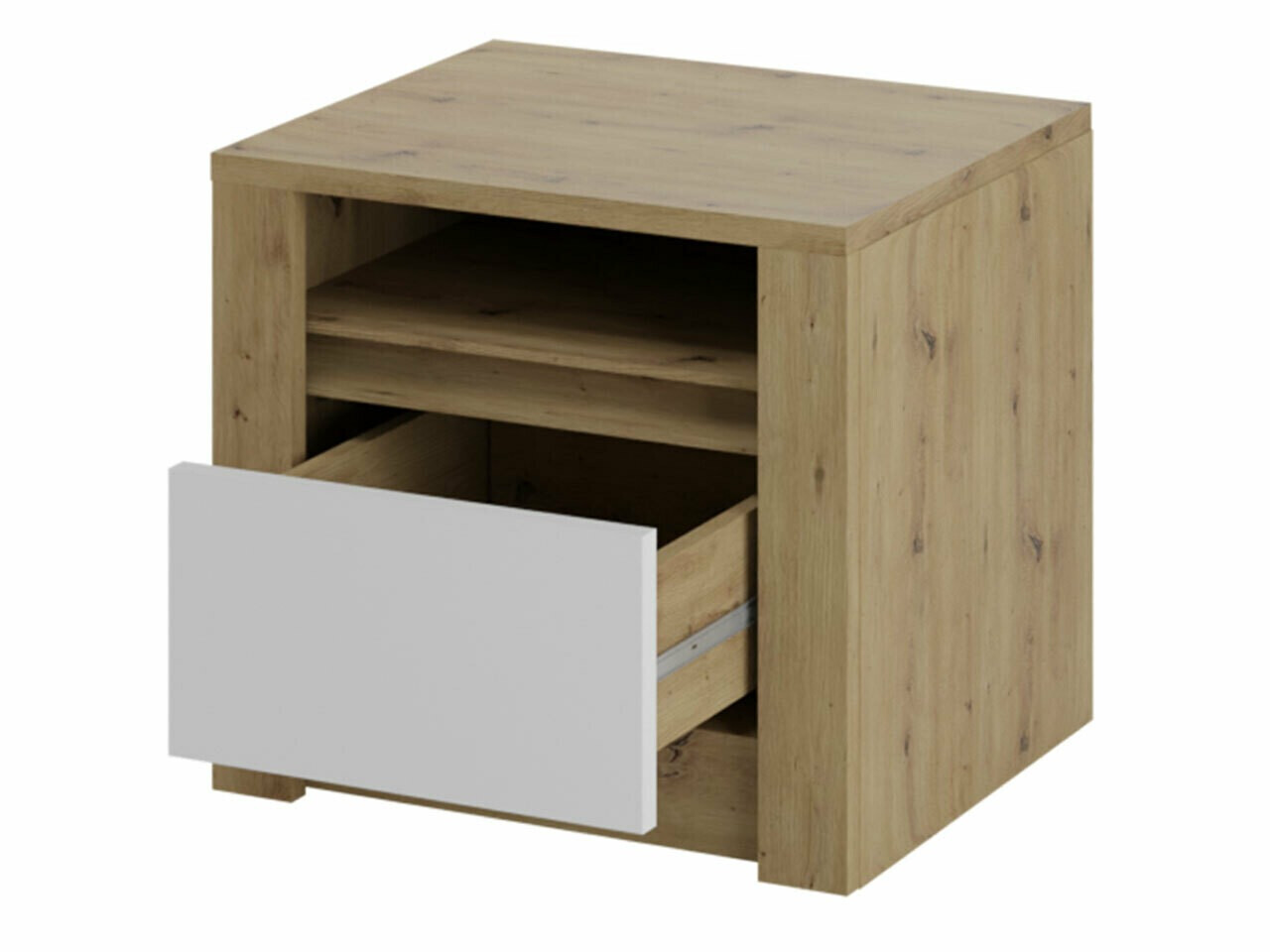 Ensemble de chambre Deldale 120 (Chêne Artisan + Gris)