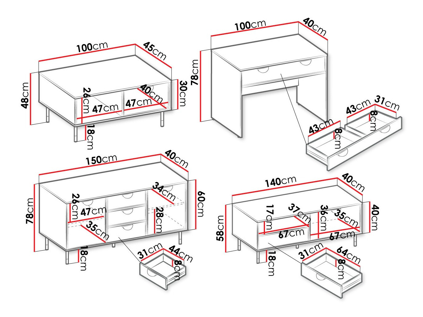 Ensemble de salon Comfivo Levevai 107