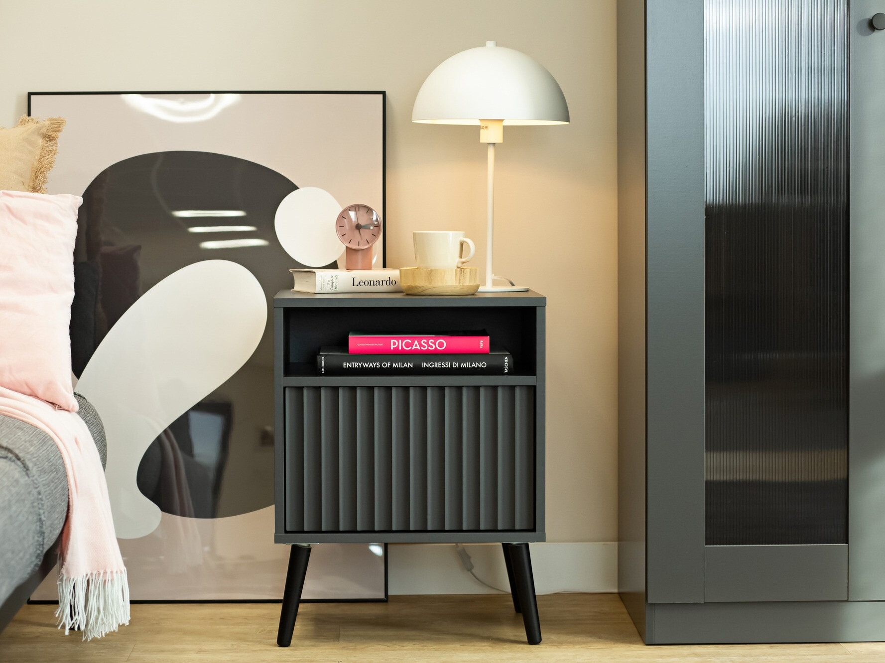 Table de chevet Cirferi 106 (Anthracite)