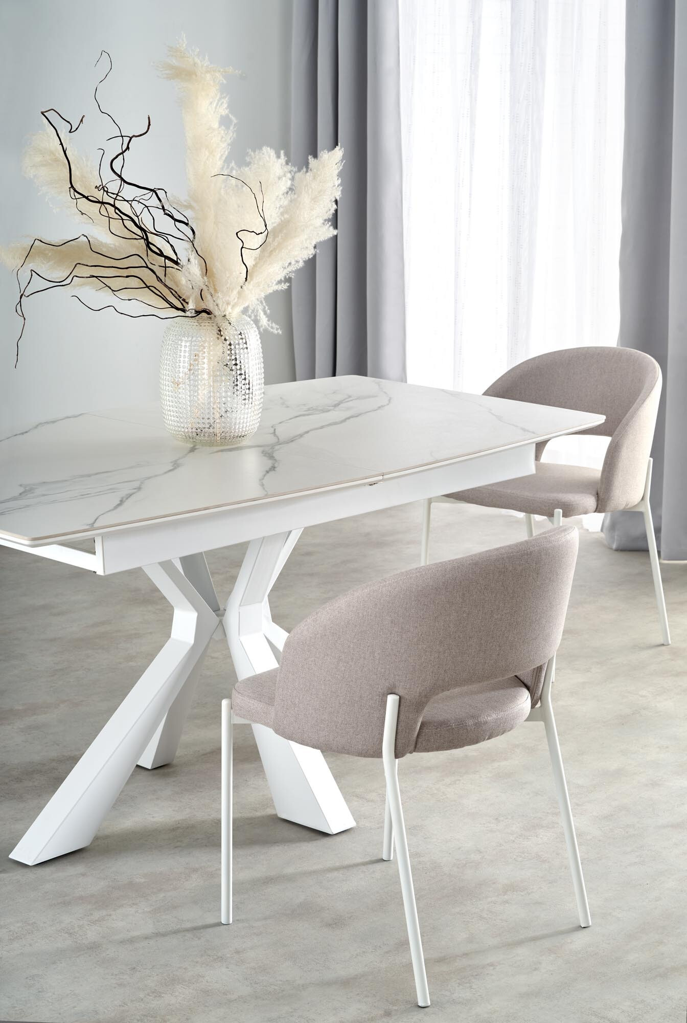 Chaise Houston 1266 (Crème + Blanc)