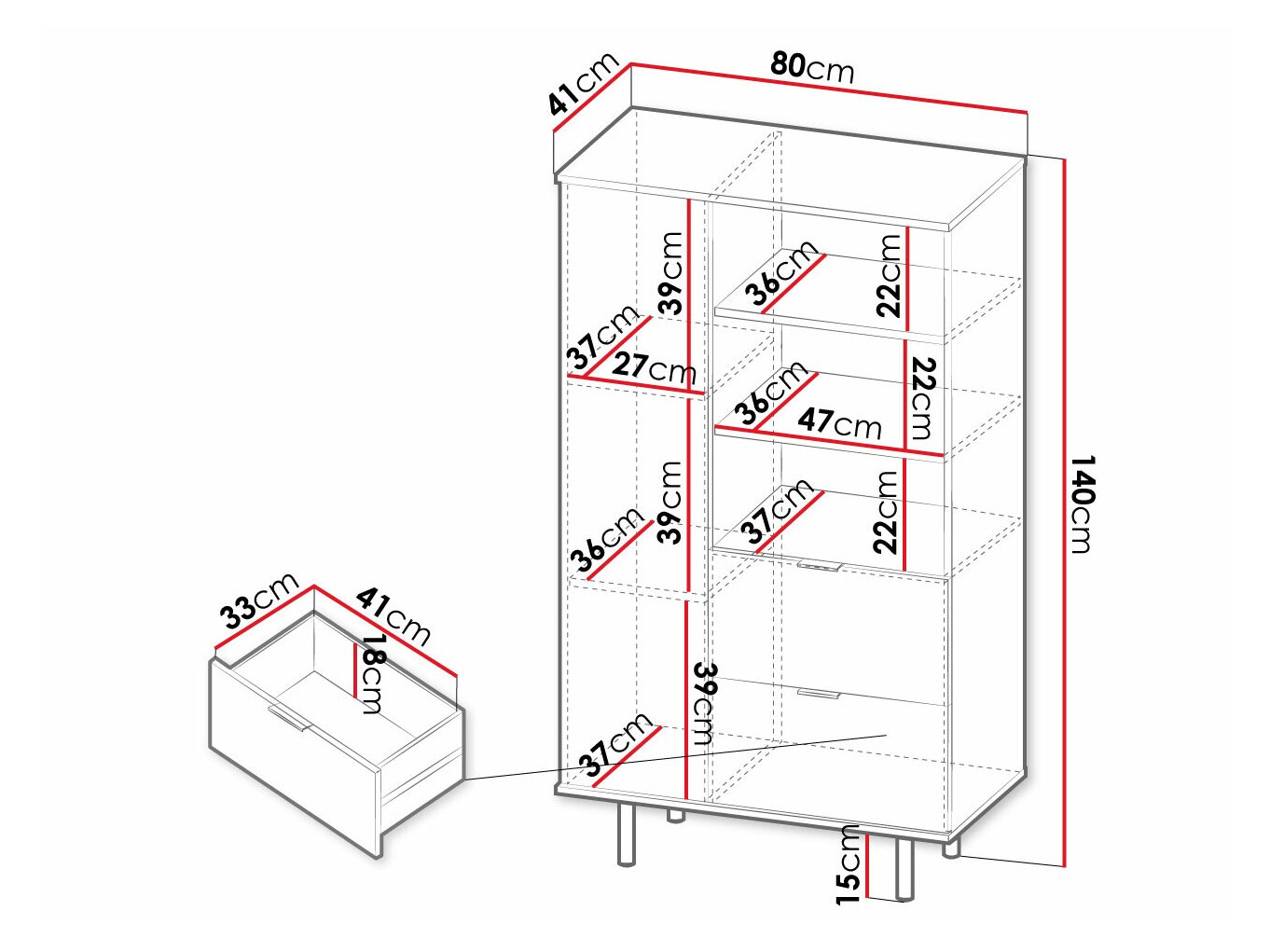 Étagère Decus (Cachemire)