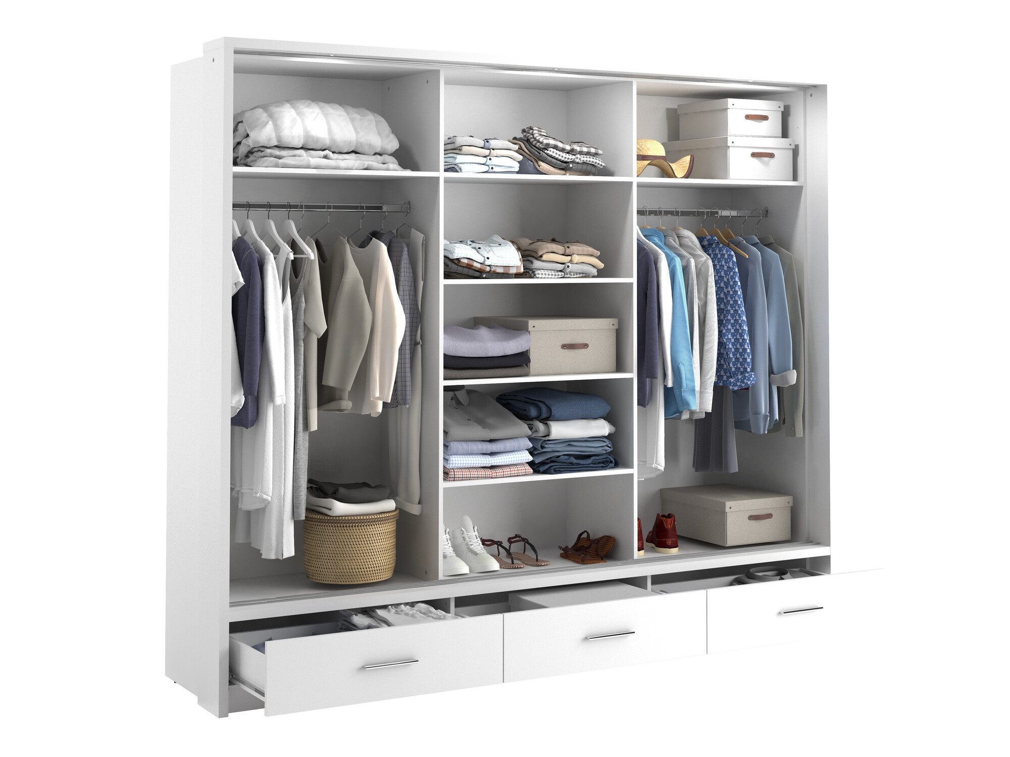 Armoire Fresno 100 (Blanc)