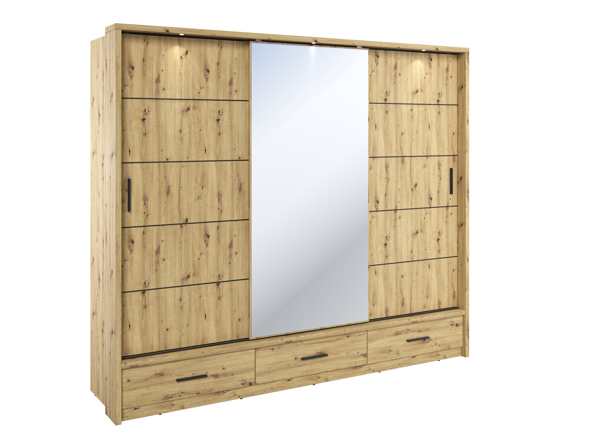 Armoire Fresno 100 (Chêne Artisan)