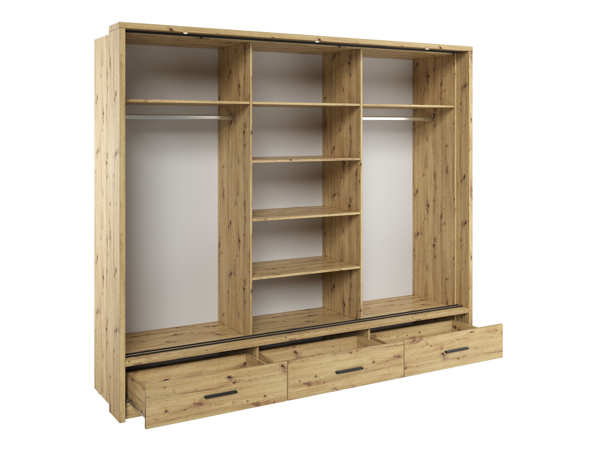 Armoire Fresno 100 (Chêne Artisan)