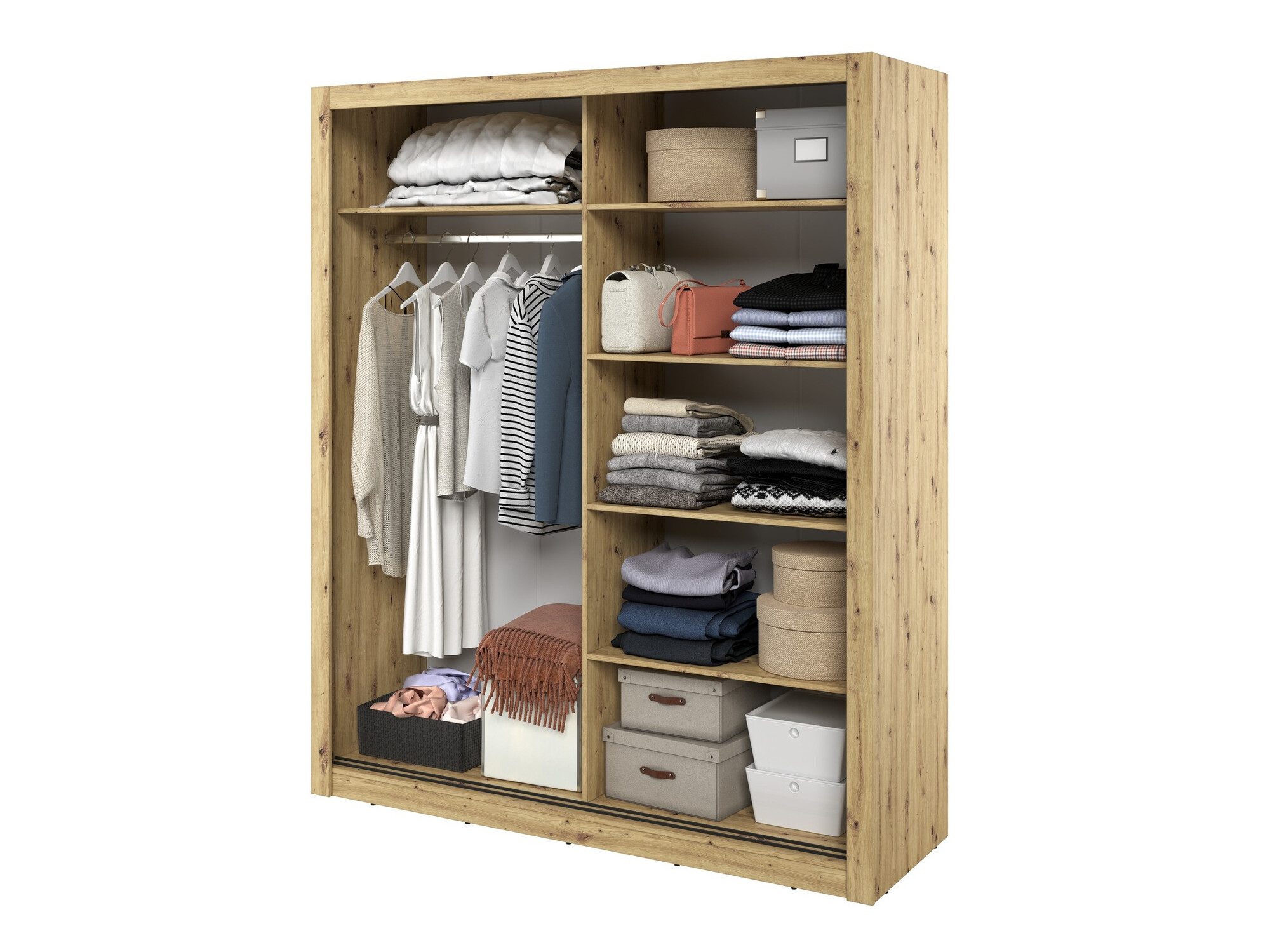 Armoire Fresno 102 (Chêne Artisan)