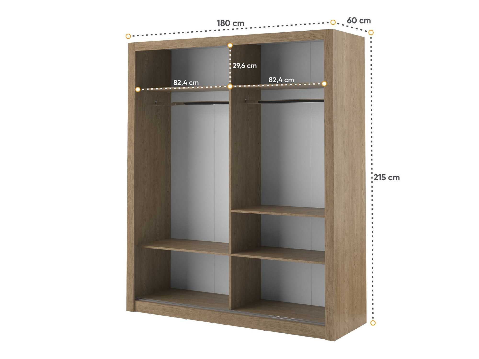 Armoire Fresno 102 (Chêne clair)