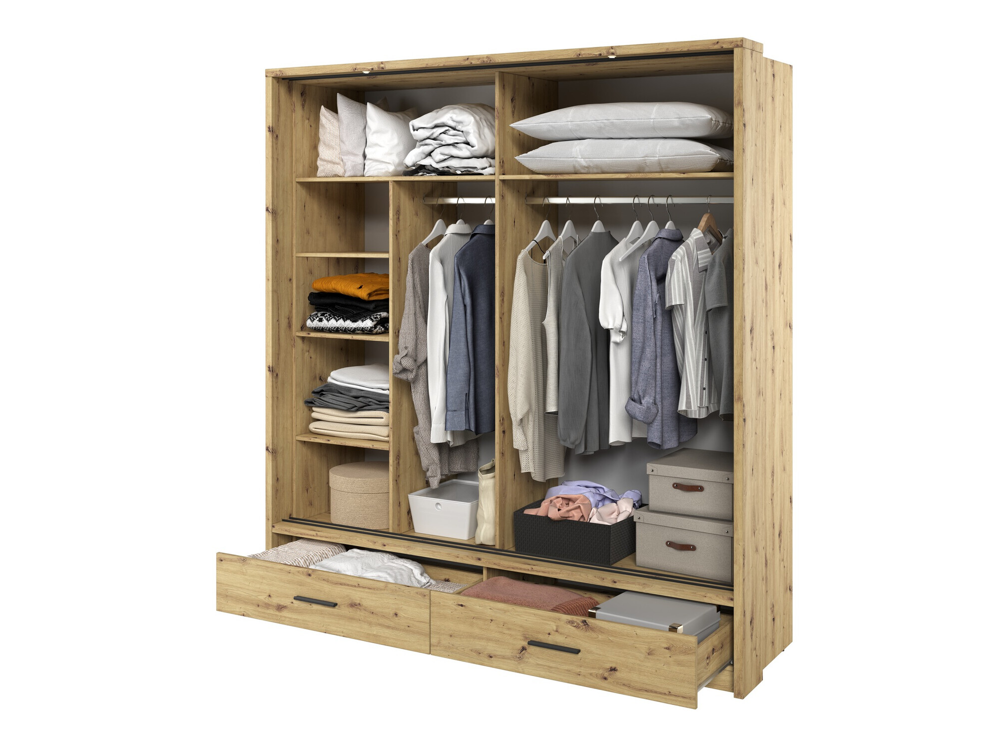 Armoire Fresno 104 (Chêne Artisan)