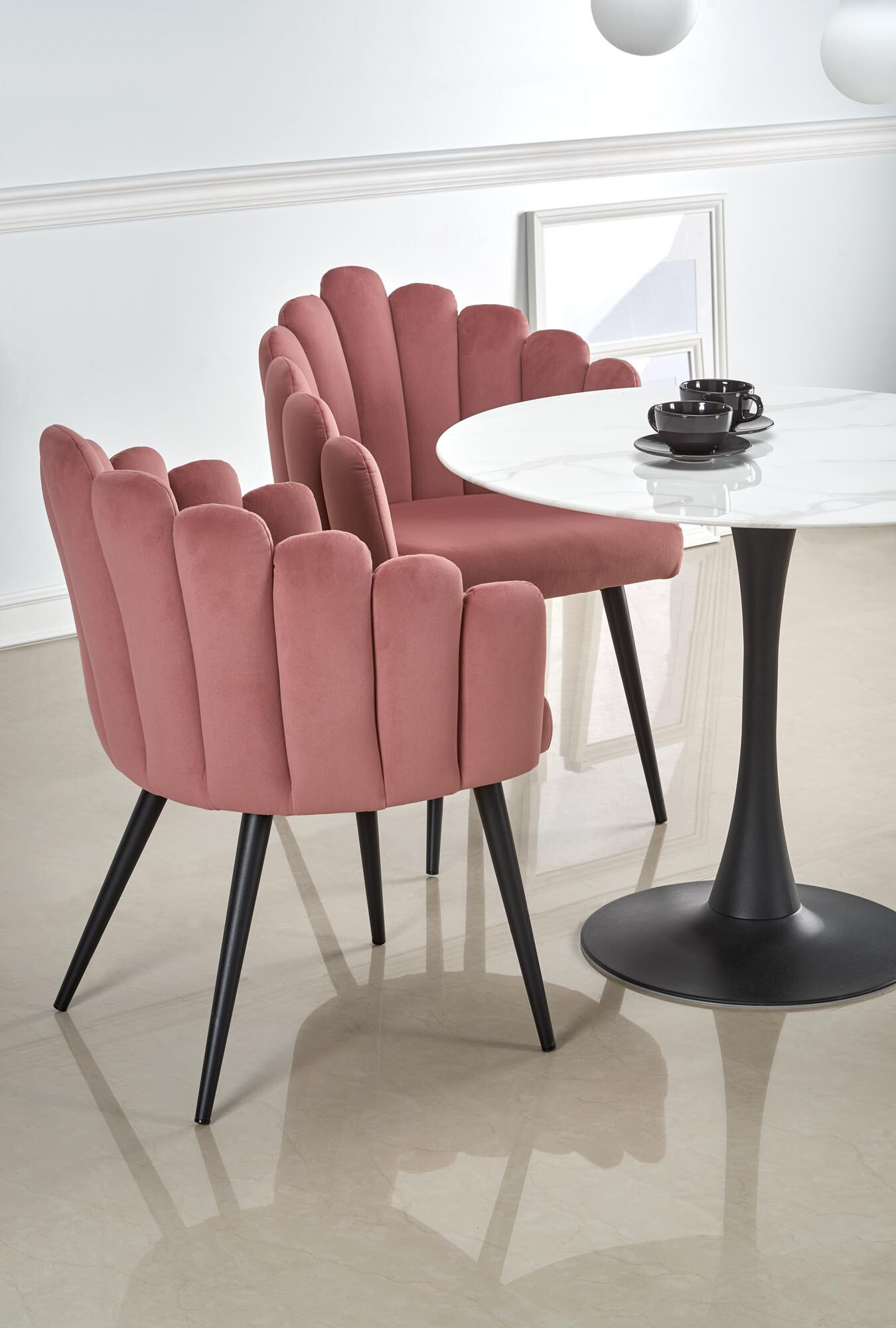 Chaise Houston 976 (Rose + Noir)