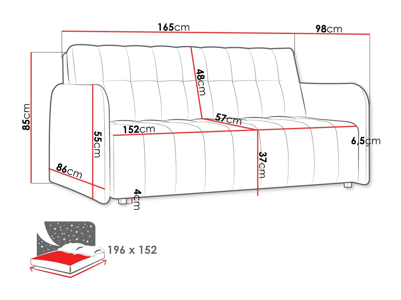 Canapé convertible Aquarin IV (Country 12)