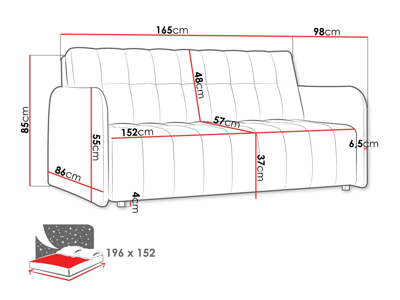 Canapé convertible Aquarin IV (Country 3)