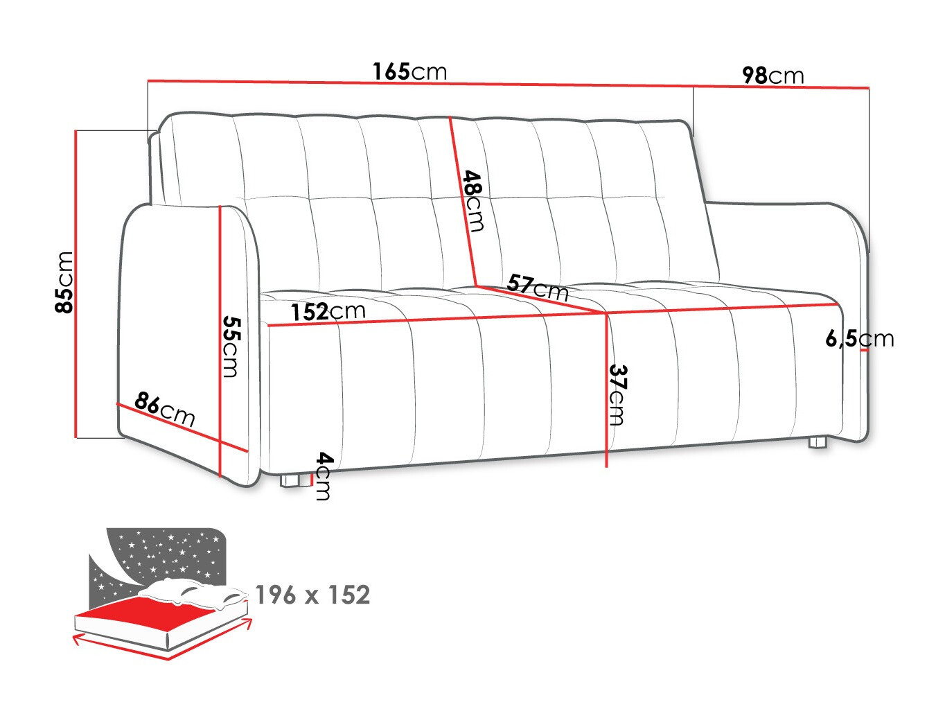 Canapé convertible Aquarin IV (Country 8)