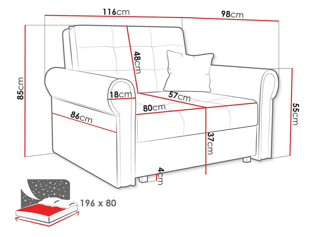 Fauteuil Aquala I (Mono 241)