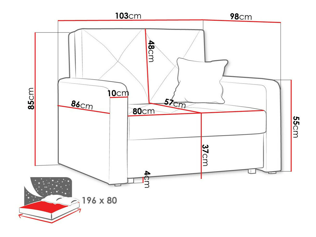 Fauteuil Columbus 167 (Trinity 28)