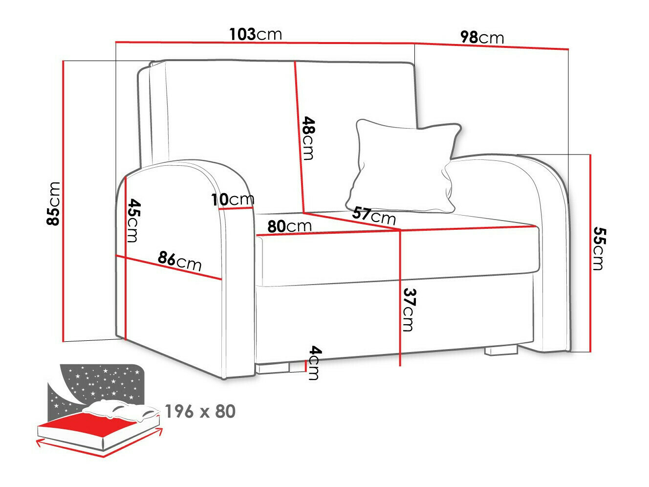 Fauteuil Galona I (Mono 239 + Sorriso 14)