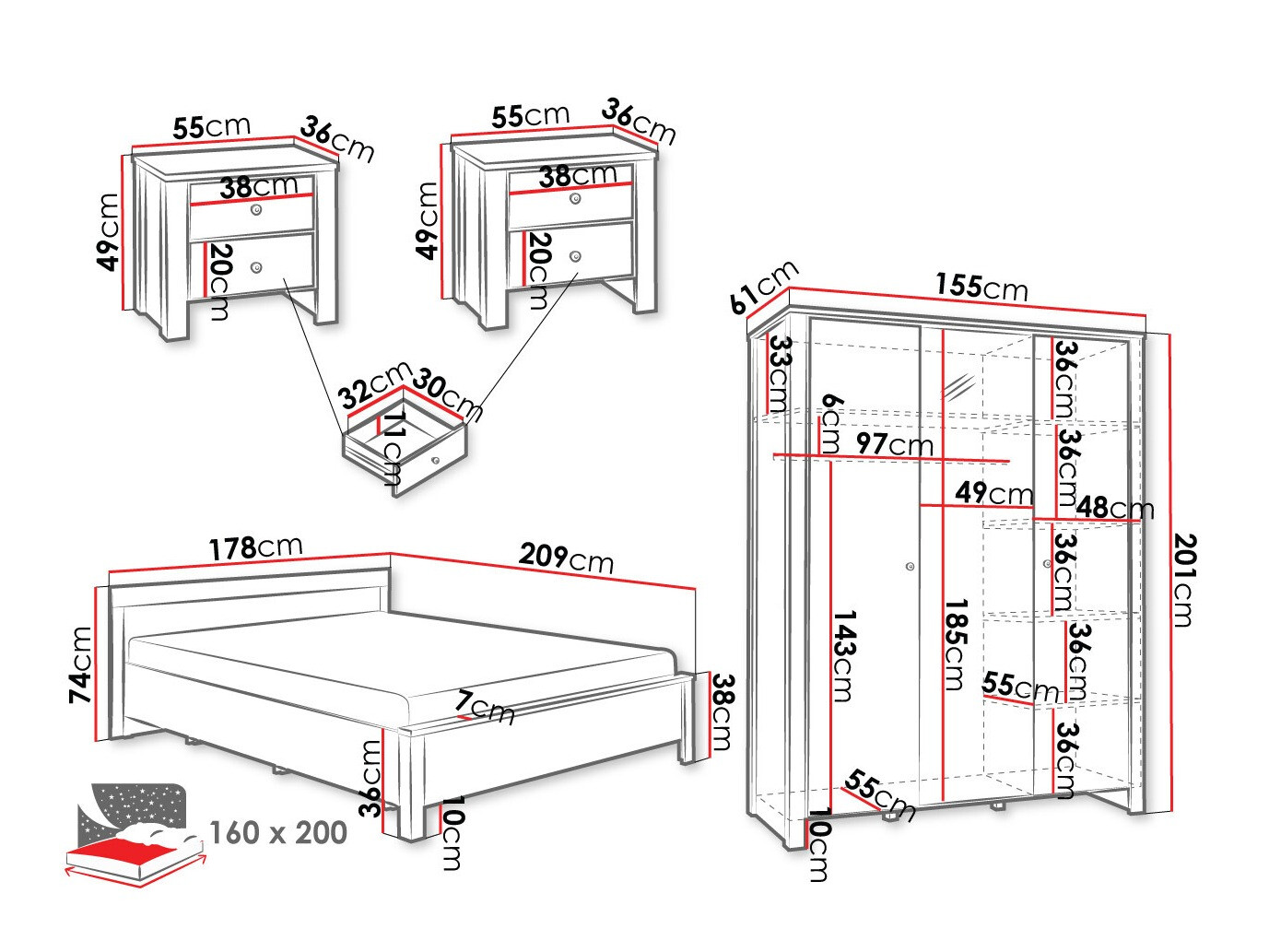 Ensemble de chambre Toledo J123
