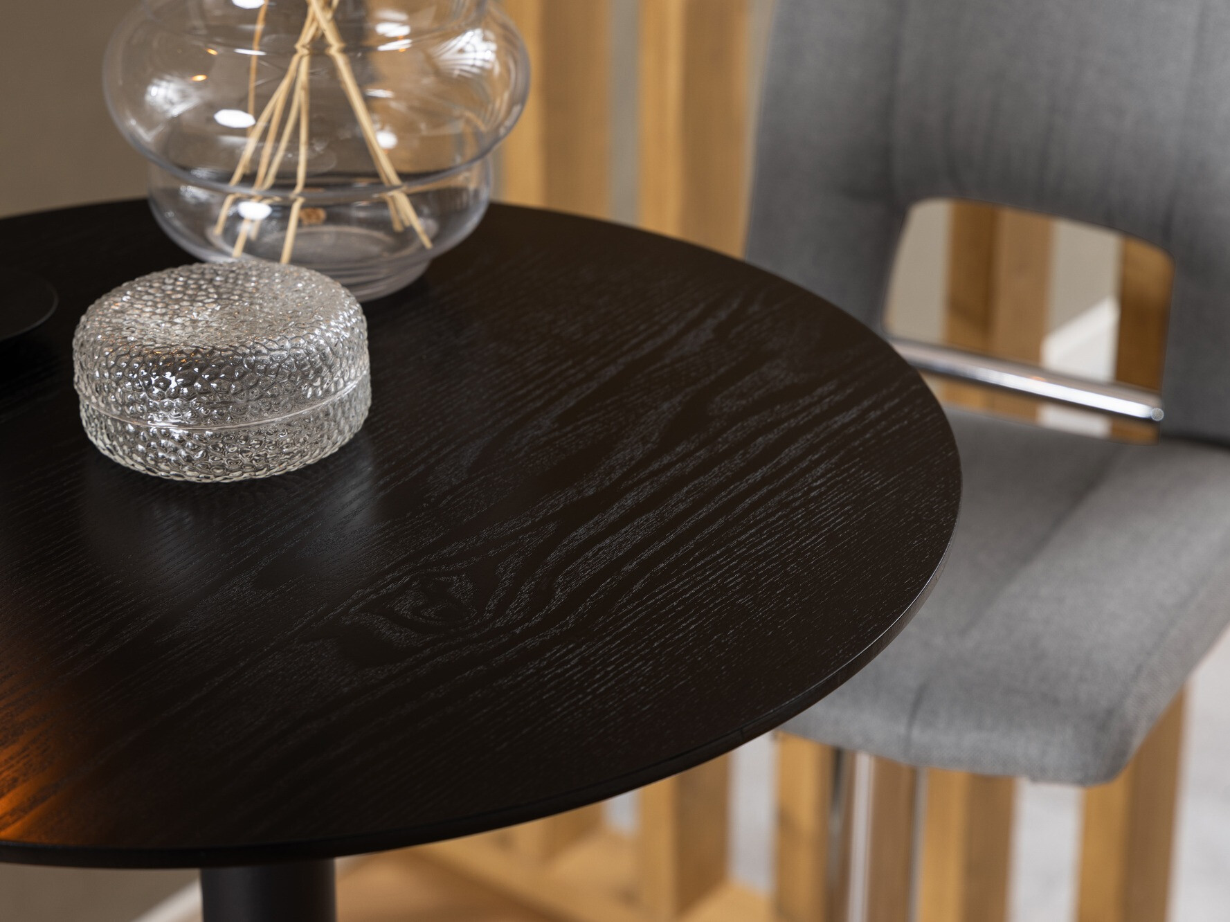 Chaise de bar mi-hauteur Norsica 164 (Gris clair + Argent)