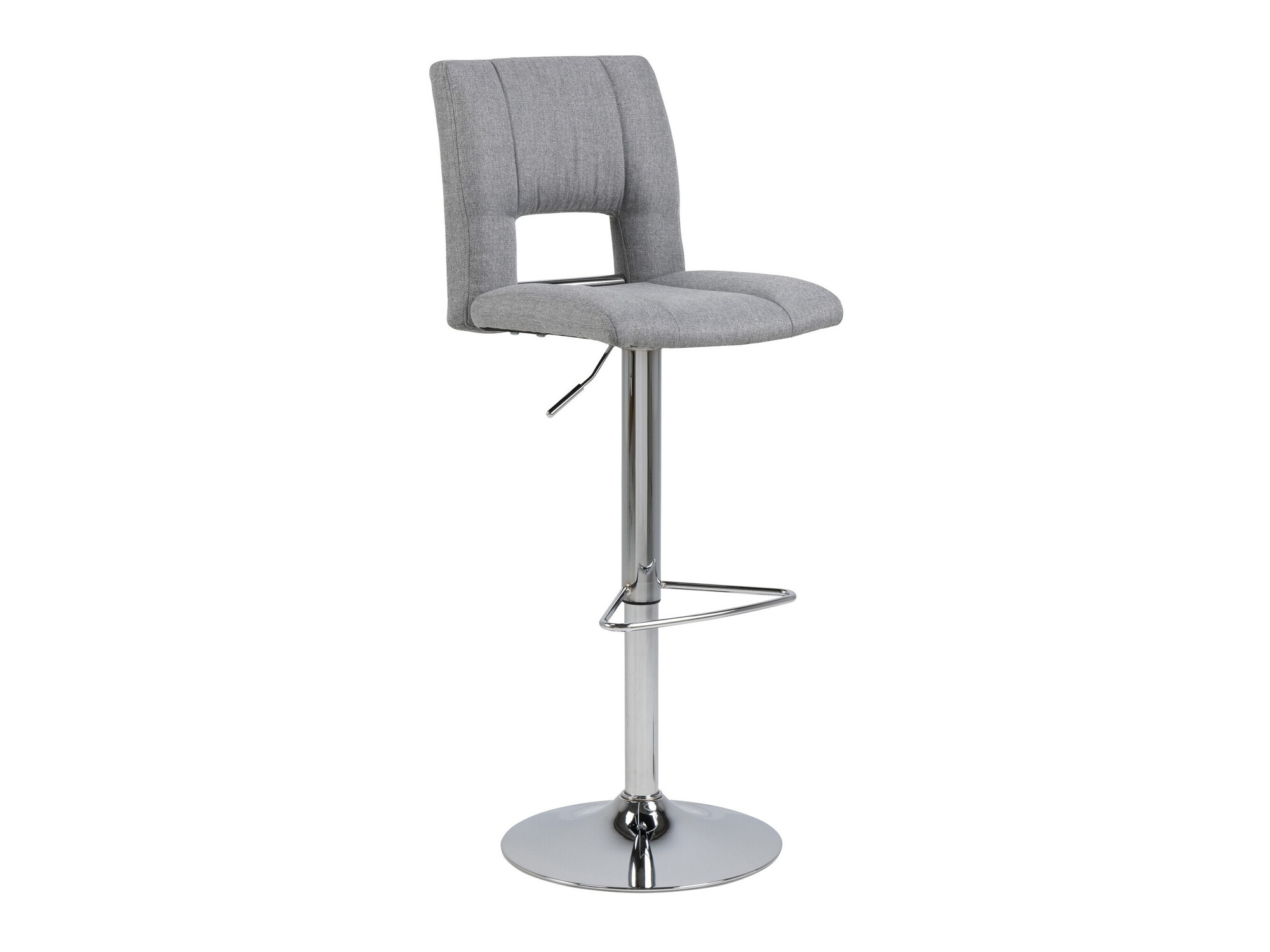 Chaise de bar mi-hauteur Norsica 164 (Gris clair + Argent)