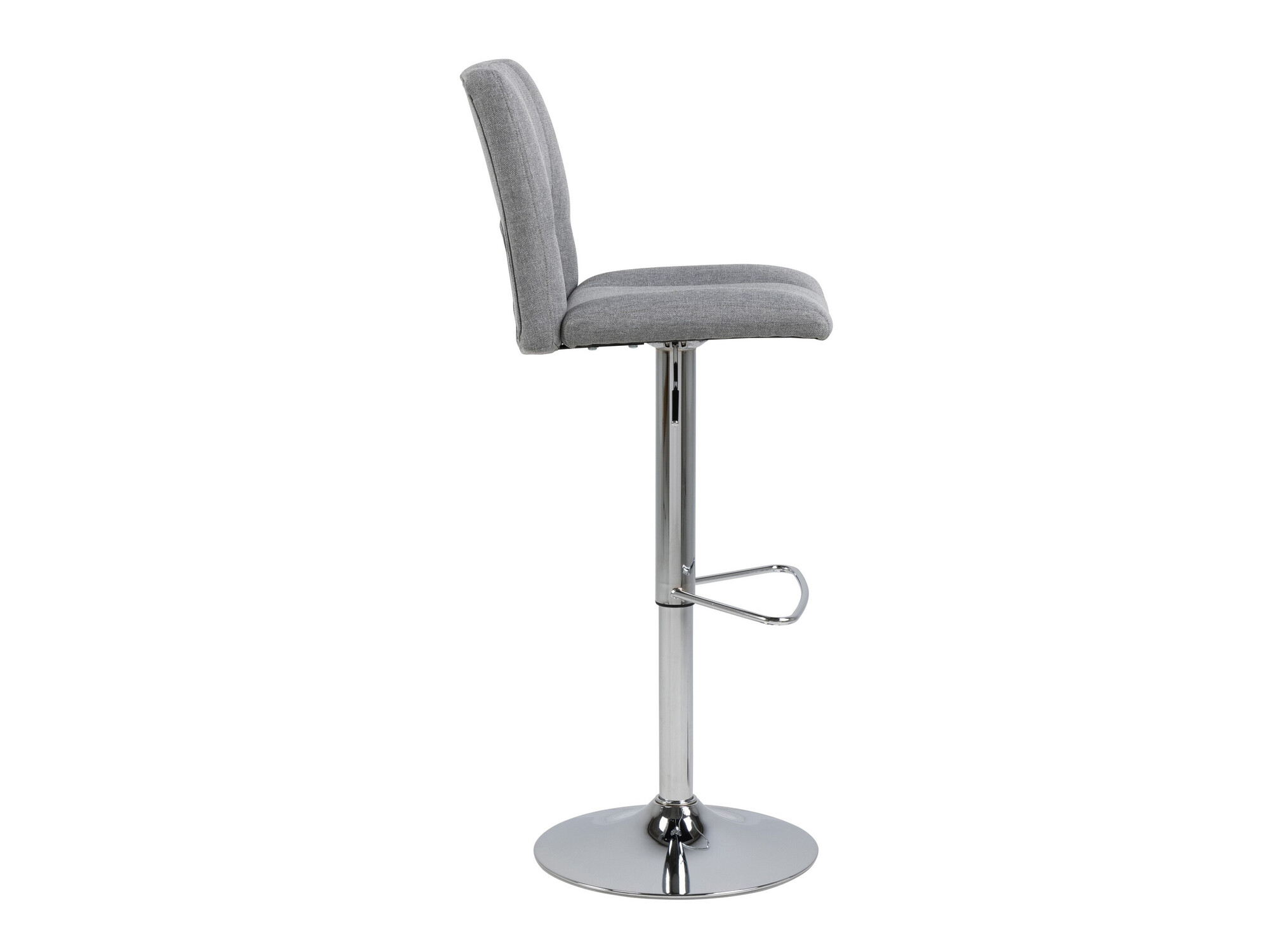 Chaise de bar mi-hauteur Norsica 164 (Gris clair + Argent)