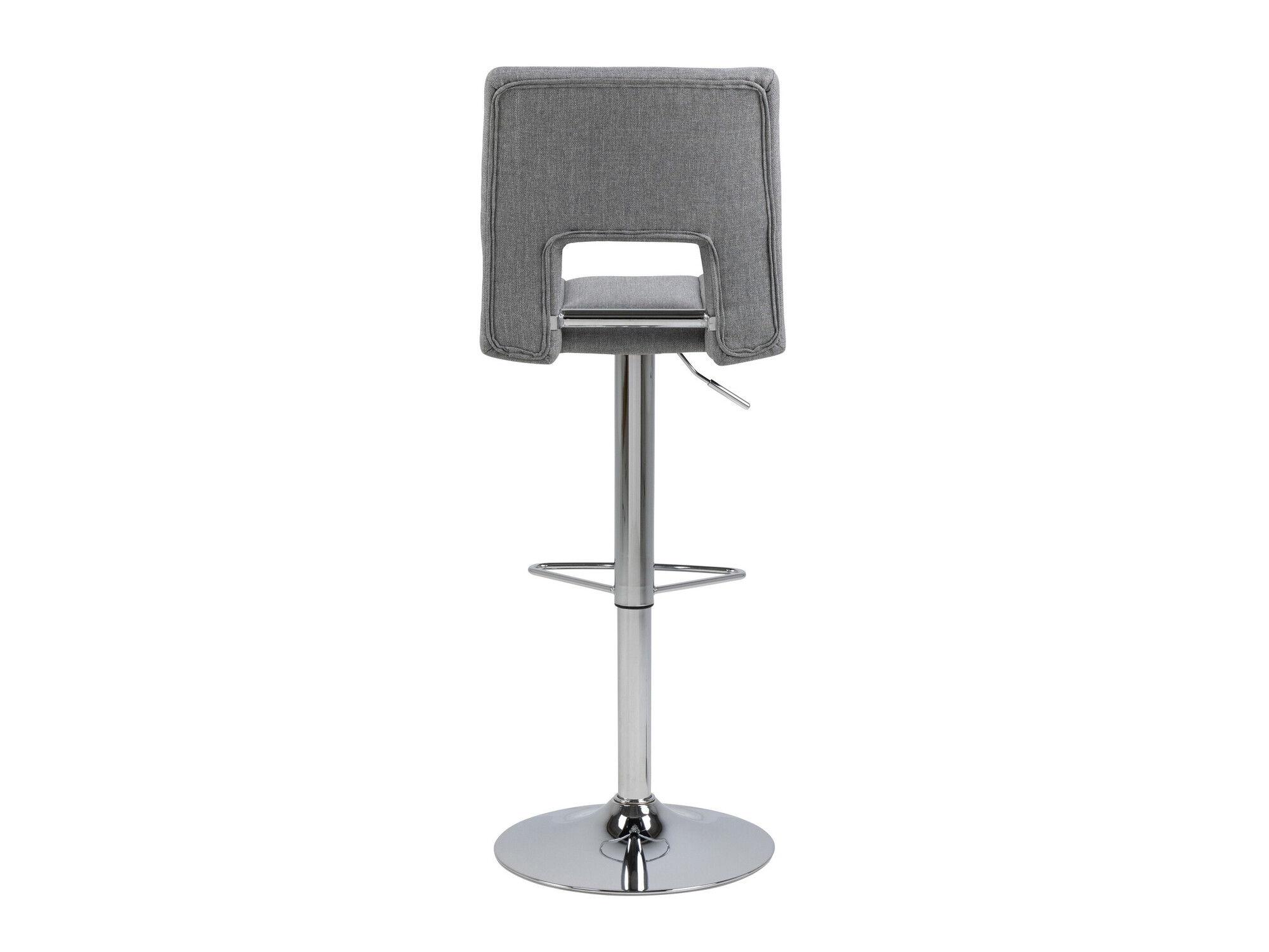 Chaise de bar mi-hauteur Norsica 164 (Gris clair + Argent)