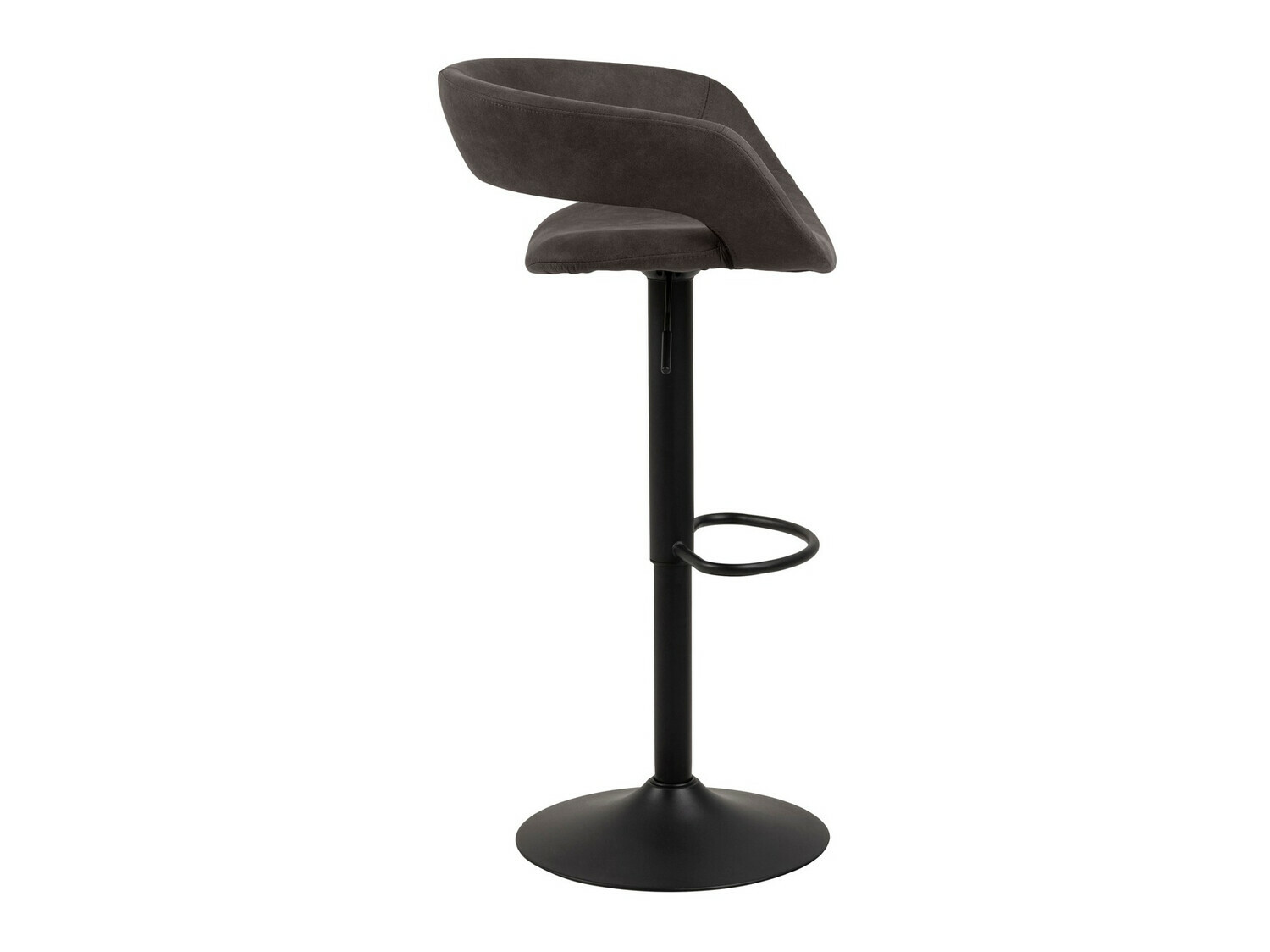 Chaise de bar mi-hauteur Norsica 280 (Anthracite + Noir)