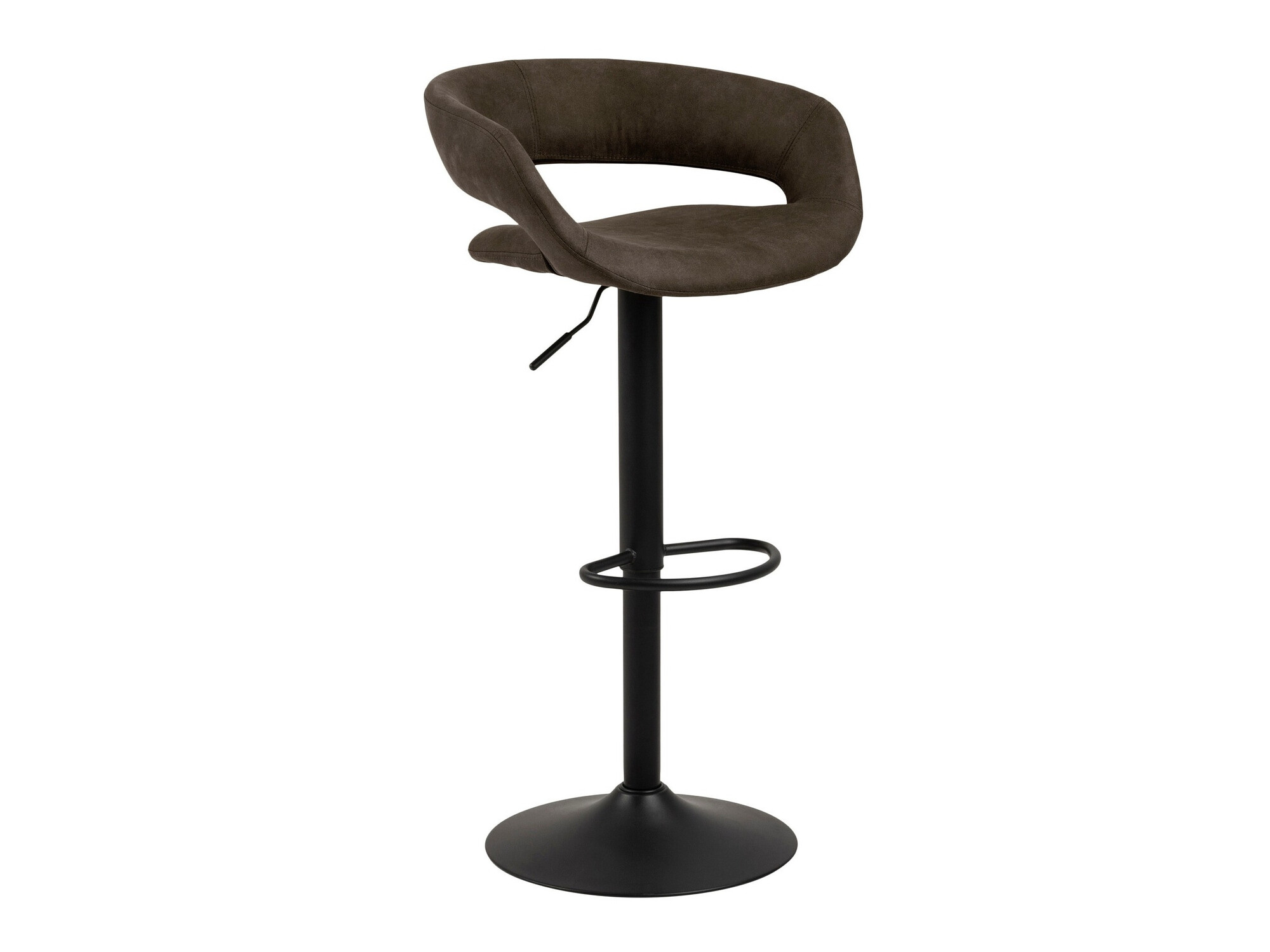 Chaise de bar mi-hauteur Norsica 280 (Anthracite + Noir)