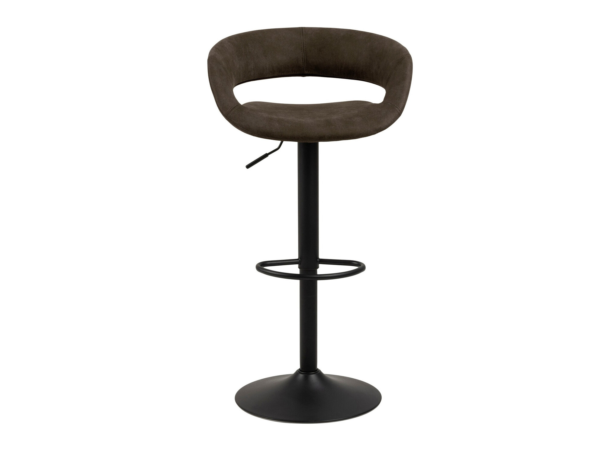 Chaise de bar mi-hauteur Norsica 280 (Anthracite + Noir)