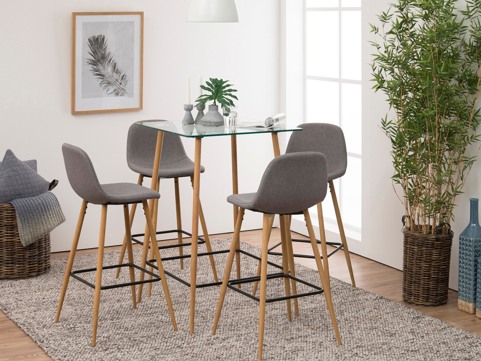 Chaise de bar Norsica 194 (Gris)