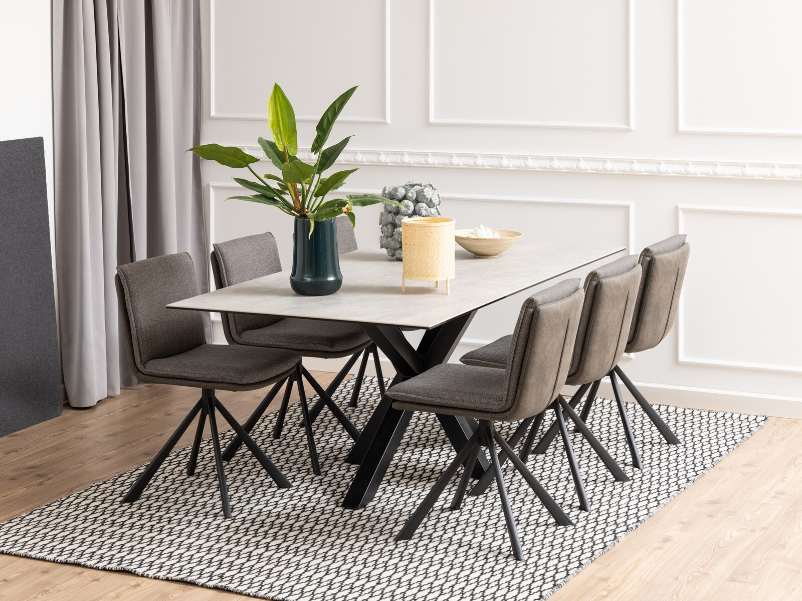 Chaise Norsica 680 (Gris clair + Anthracite + Noir)