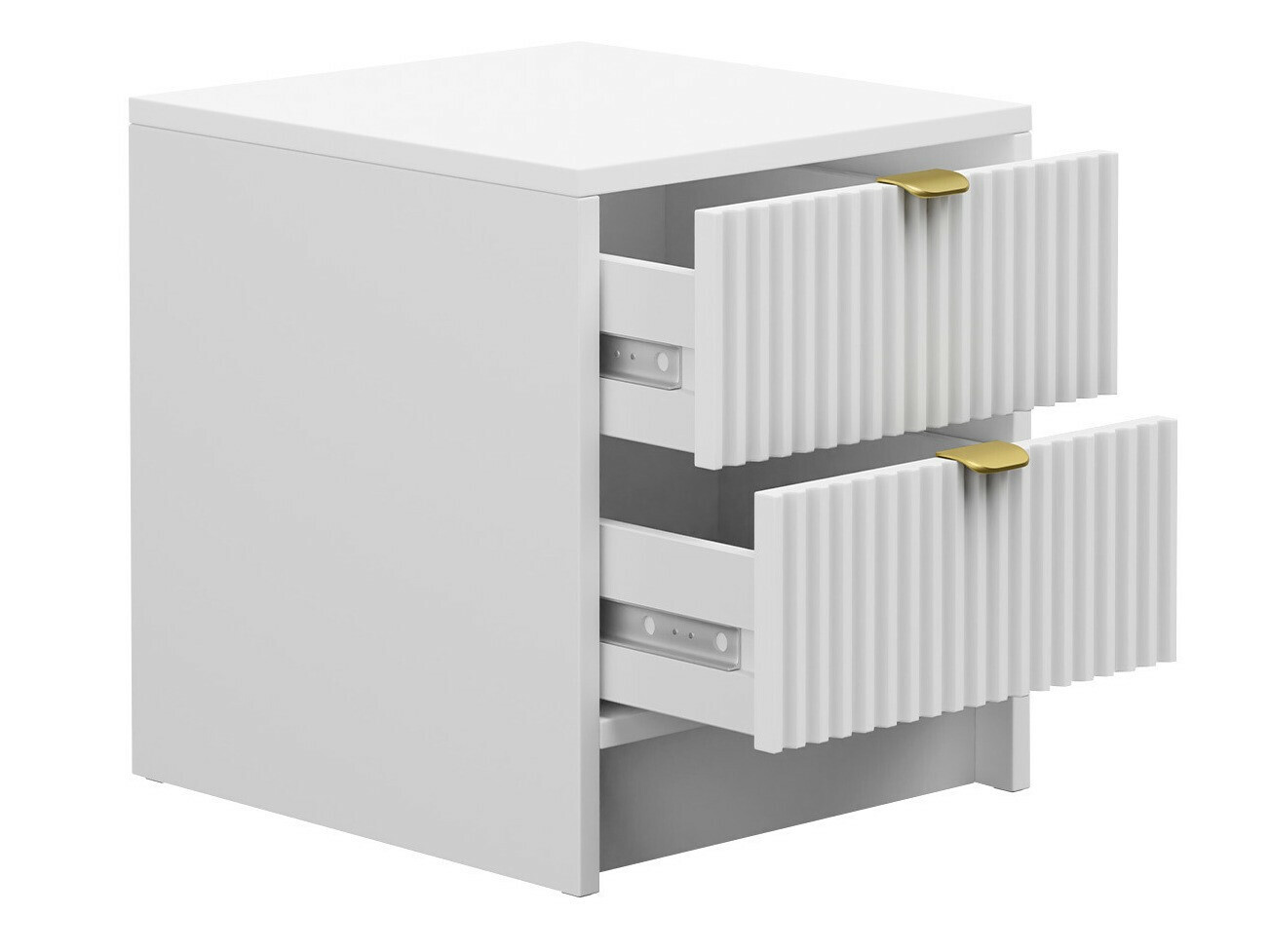 Table de chevet Comfivo Papilio (Blanc)