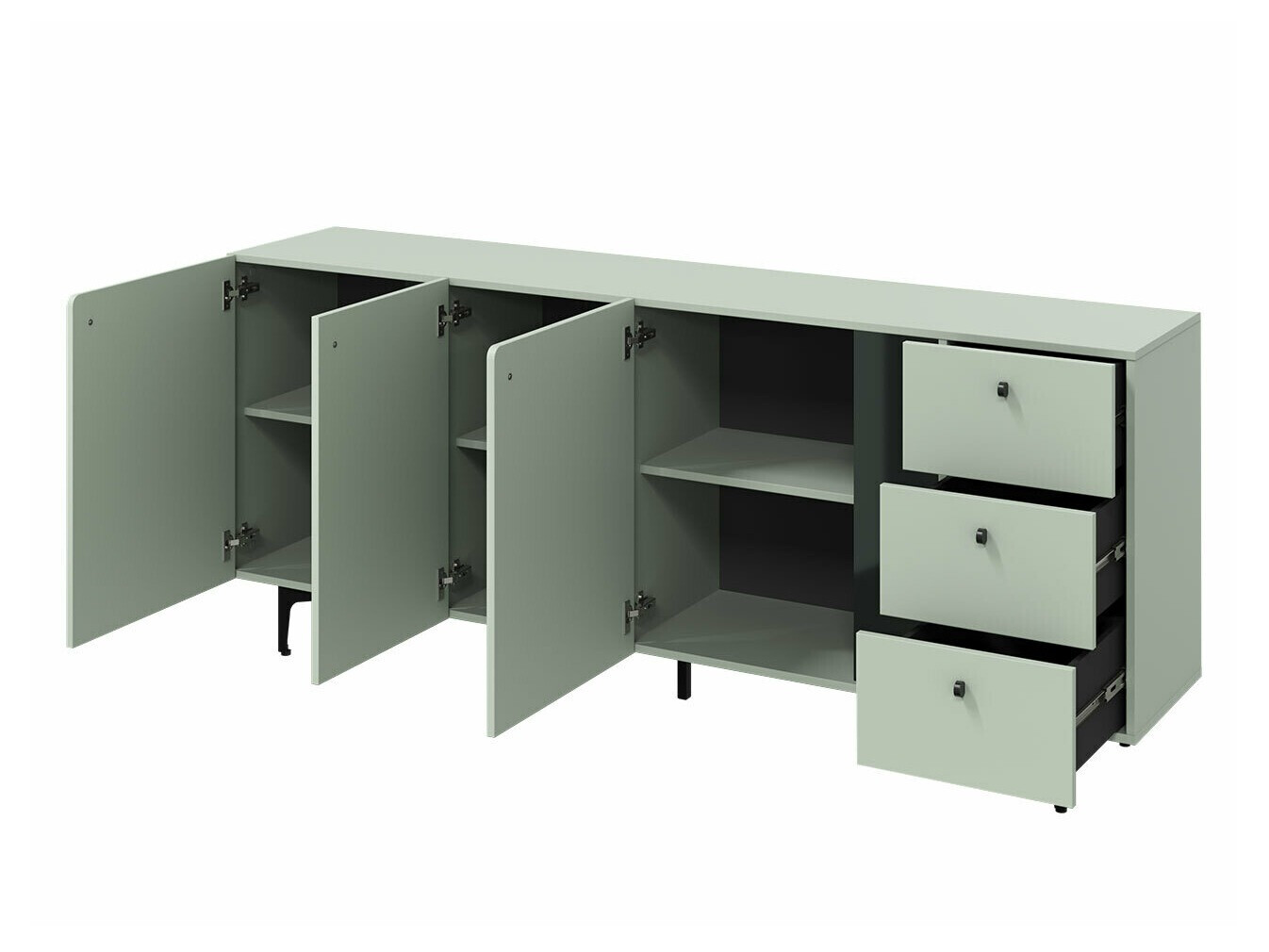 Commode Fresno AF113 (Vert poussiéreux)