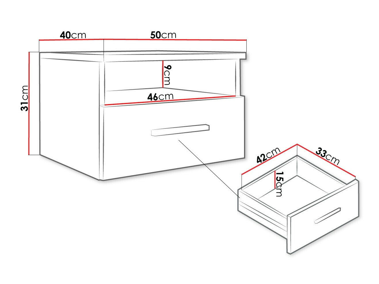 Table de chevet Comfivo Pastor