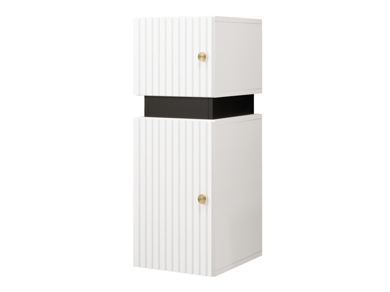 Armoire de toilette murale Hartford K101 (Blanc + Noir)