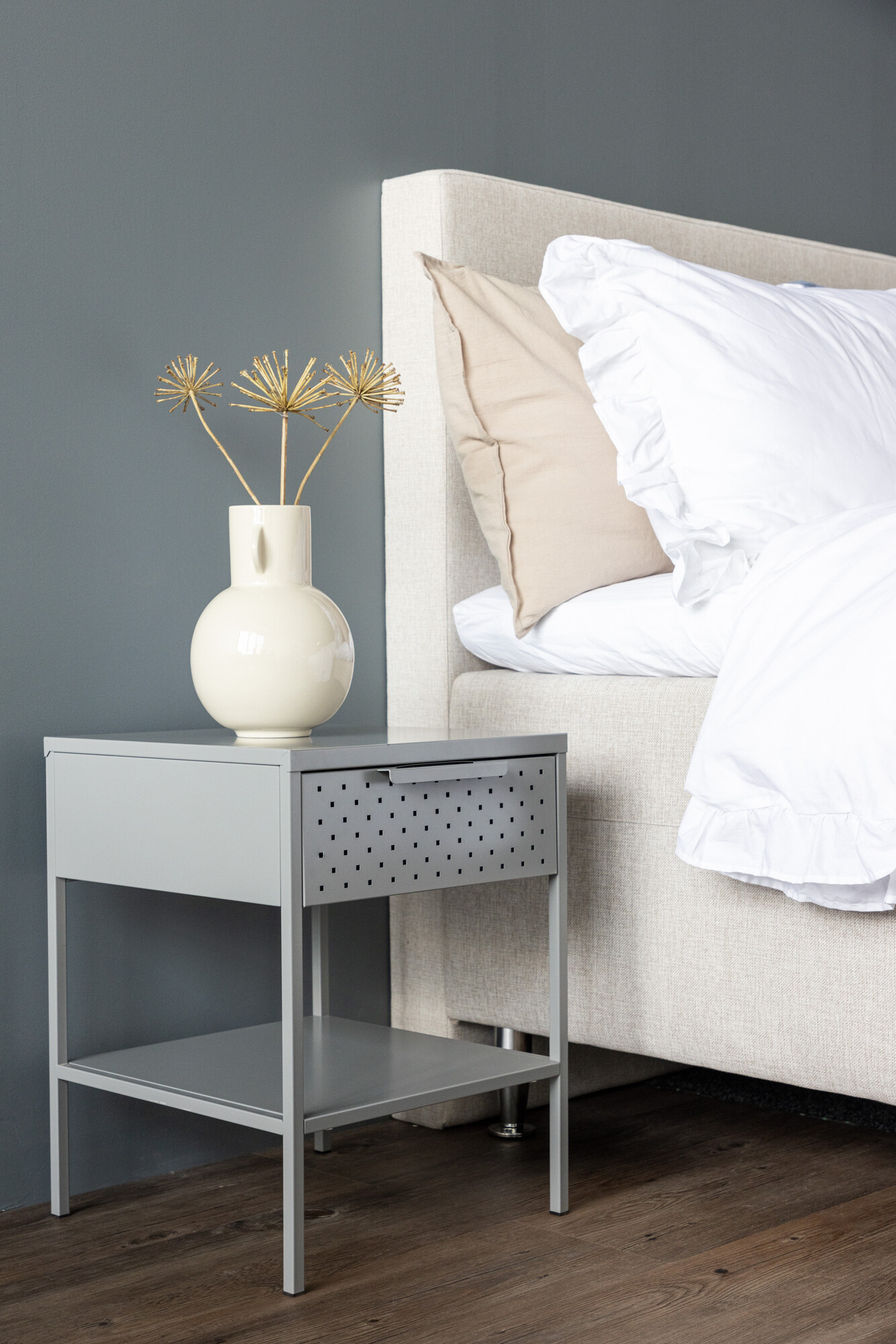 Table de chevet Dallas 4299 (Gris clair)