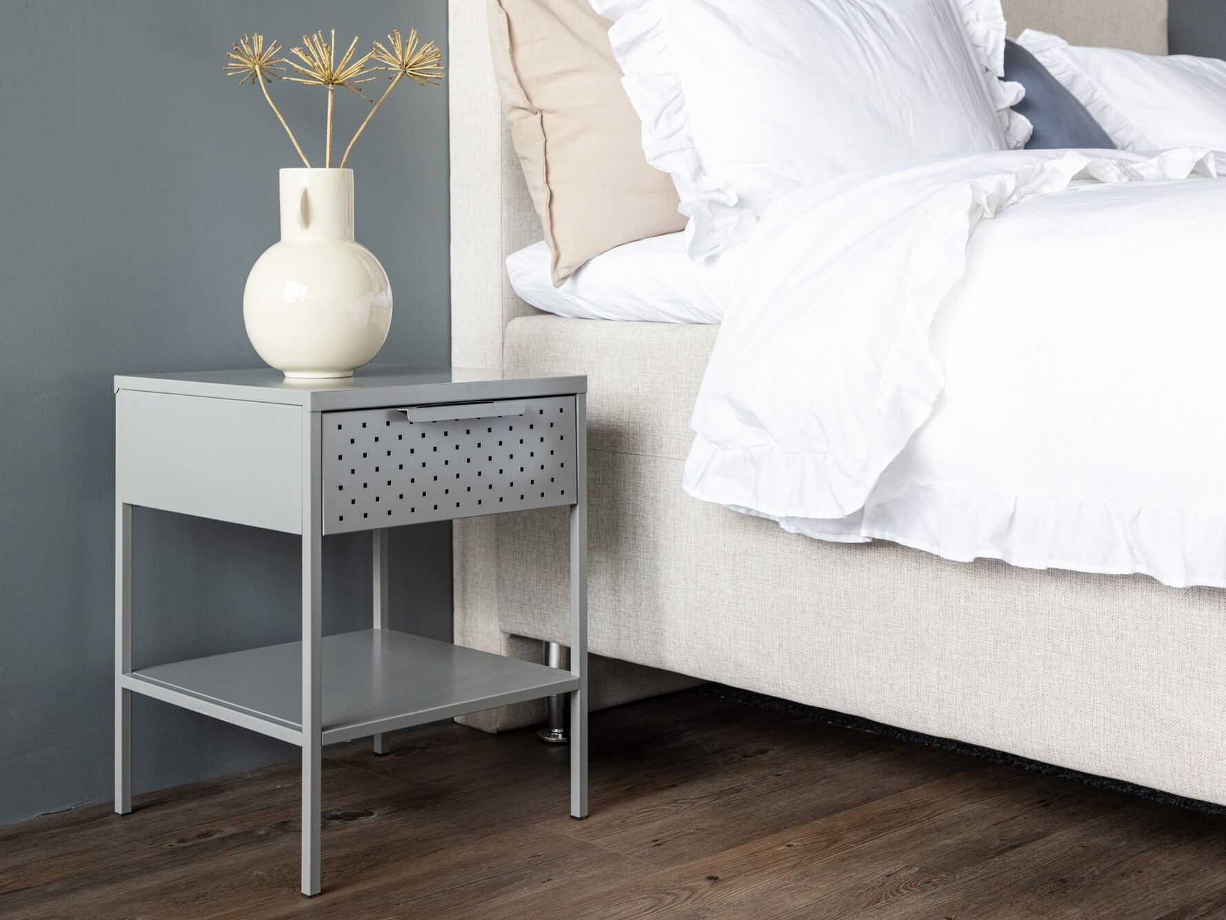 Table de chevet Dallas 4299 (Gris clair)