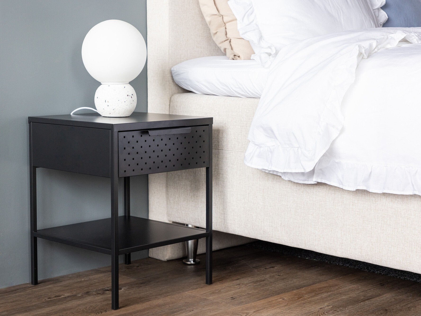 Table de chevet Dallas 4299 (Noir)