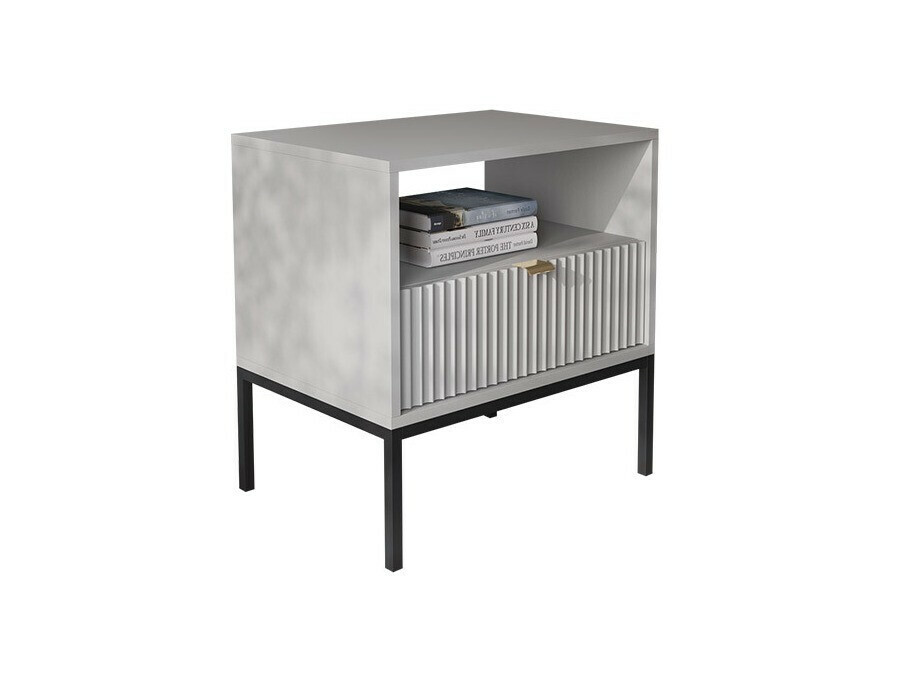 Table de chevet Lima L102 (Gris + Noir)