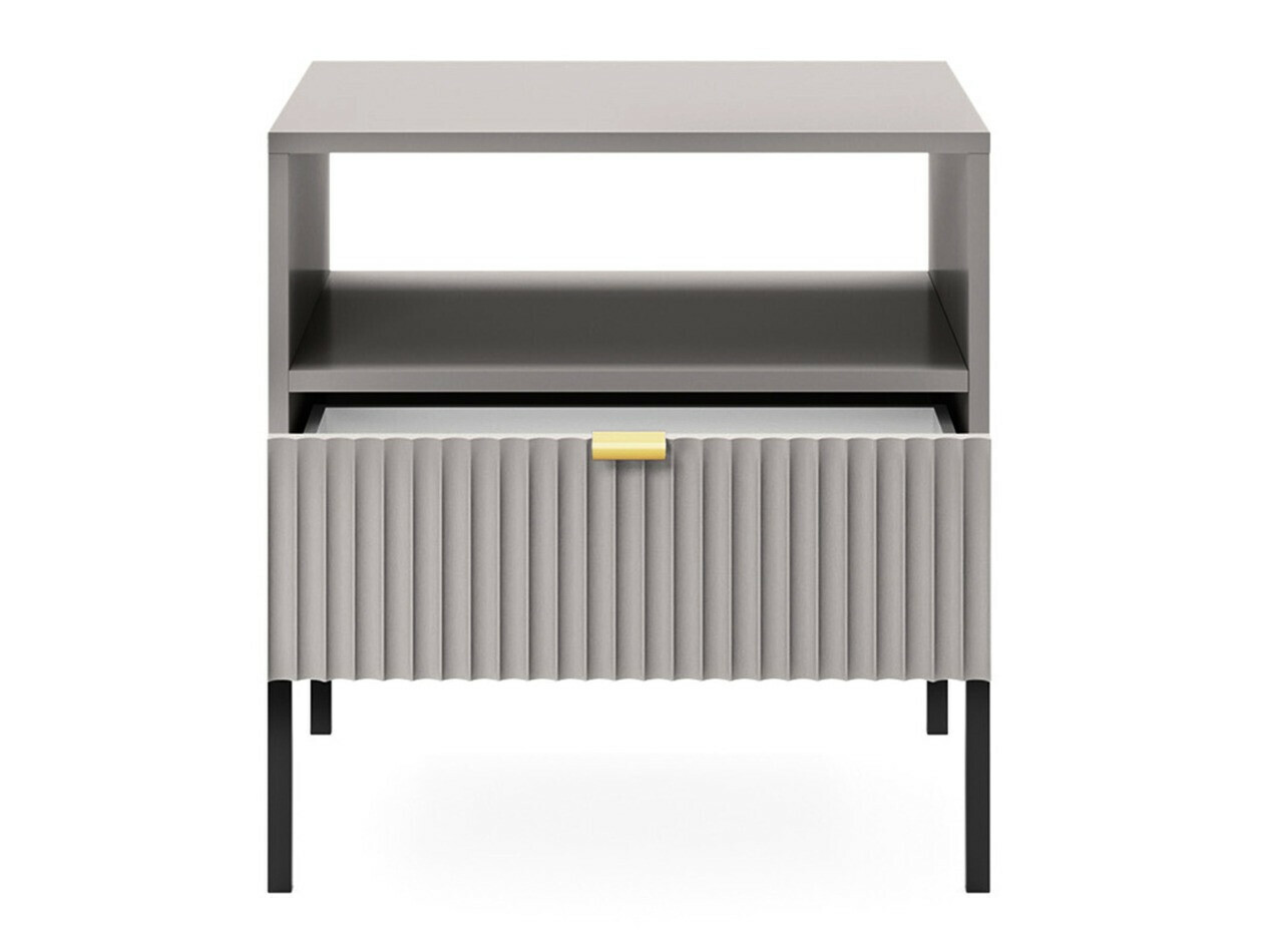 Table de chevet Lima L102 (Gris + Noir)