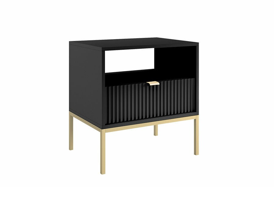 Table de chevet Lima L102 (Noir + Doré)