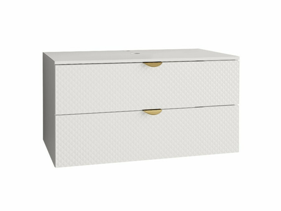Armoire de salle de bains murale pour lavabo Fenenou 101 (Blanc)