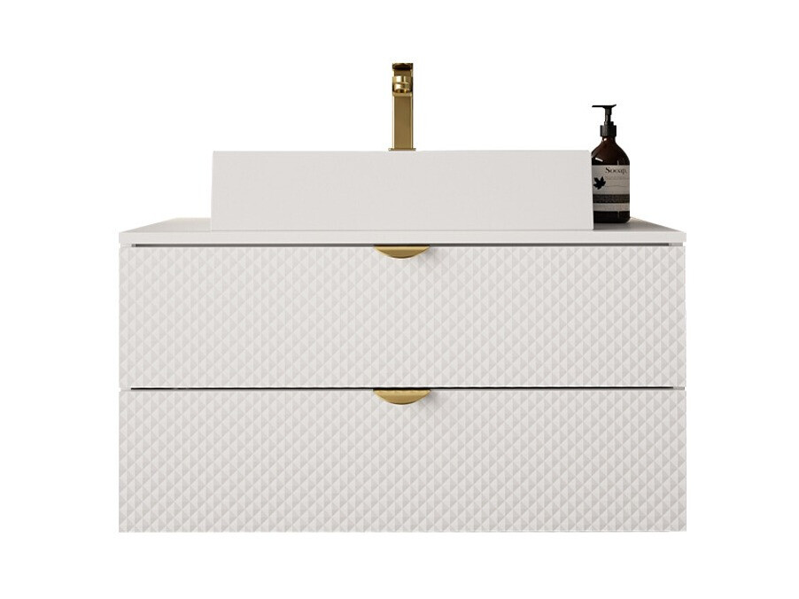 Armoire de salle de bains murale pour lavabo Matrix (Blanc)