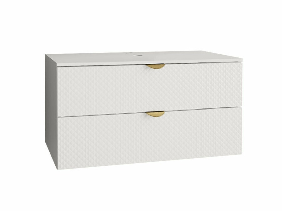 Armoire de salle de bains murale pour lavabo Matrix (Blanc)