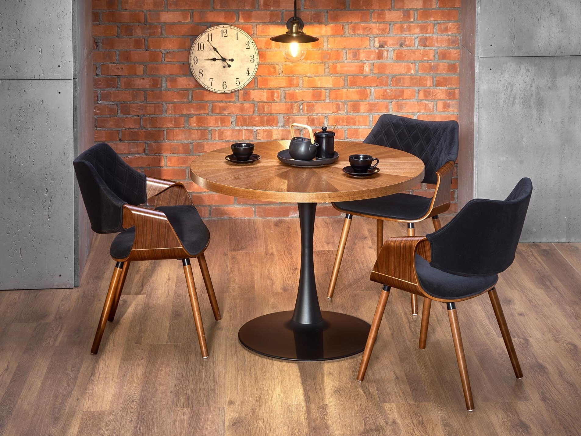 Chaise Houston 720 (Noix + Noir)