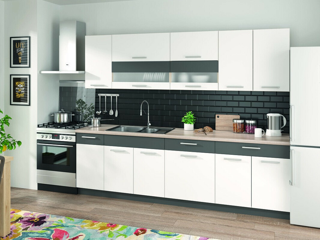 Armoire d'angle murale modulaire Mode White 108