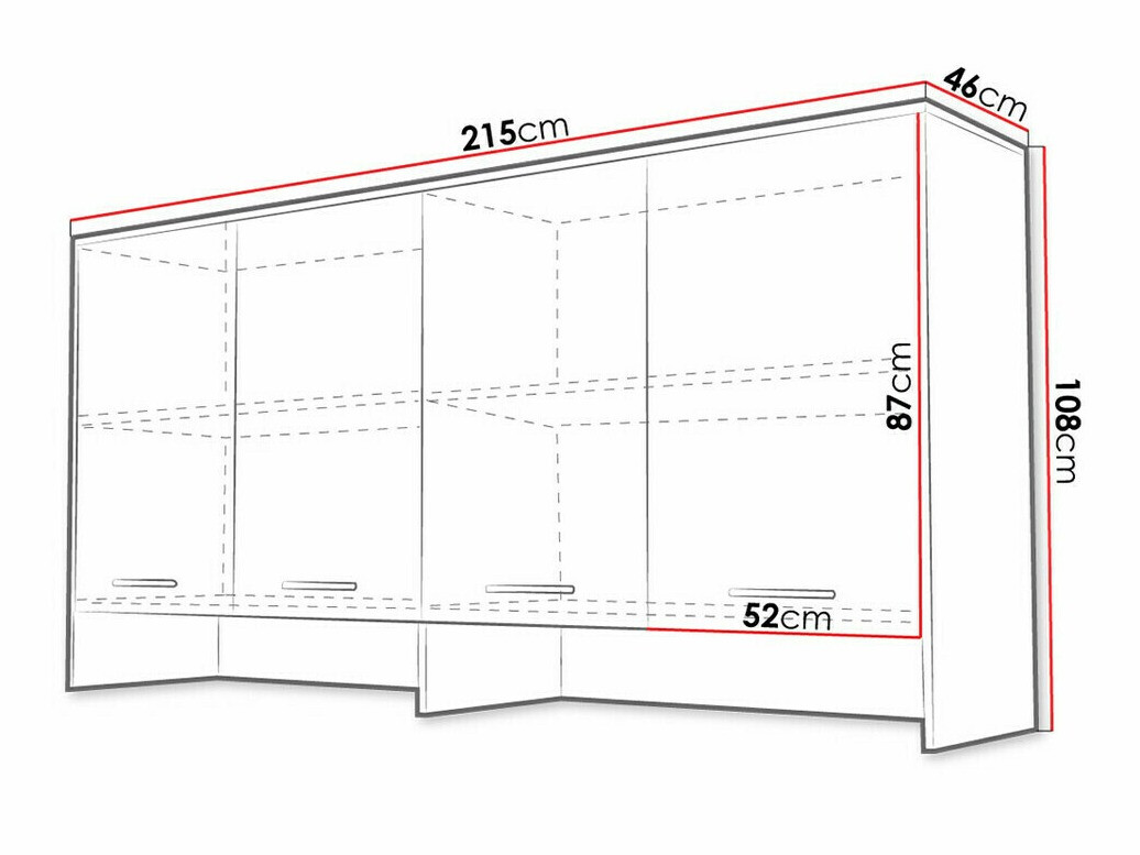 Buffet Concept Pro Lenart VII (Blanc + Blanc brillant)