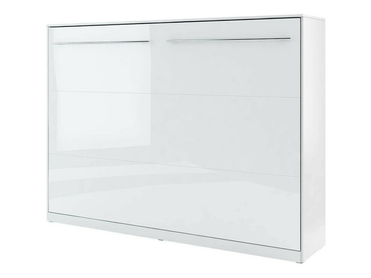 Lit escamotable Concept Pro Lenart IX (Blanc + Blanc brillant)